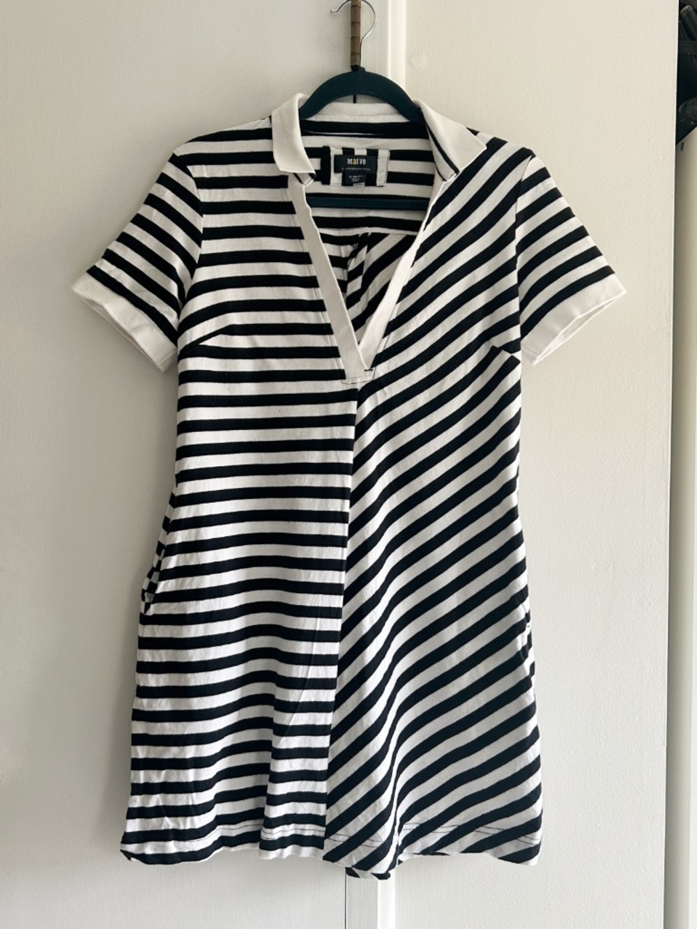 Anthropologie Maeve Striped Rugby Polo Dress